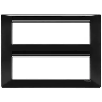 14690.05 Рамка Plana Черный 14 модулей Vimar
