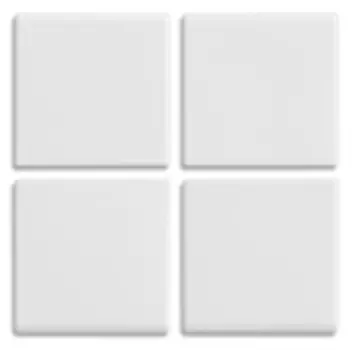 14843 4 половинки одномодульной клавиши без диффузора подсветки, без символов, белые Vimar Plana