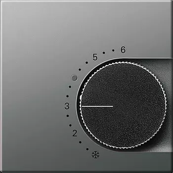 149020 Крышка для термостатов с поворотной ручкой Сталь Gira E22