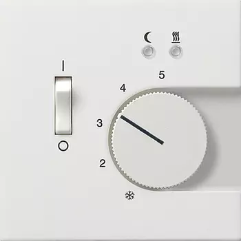 1494112 Накладка для регулятора температуры пола Белый Gira F100