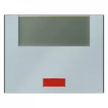 14967004 Клавиша с 5 прилагаемыми линзами и большим полем для надписи цвет: стальной, лак K.5 Berker