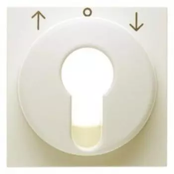 15068982 Центральная панель для жалюзийного замочного выключателя/кнопки цвет: белый, с блеском S.1 Berker