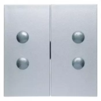 15711404 Прикручивающиеся клавиши цвет: алюминий, матовый B.1/B.7 Glas Berker