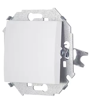 1591101-030 Выключатель одноклавишный, 16А 250В, винтовой зажим, белый Simon 15