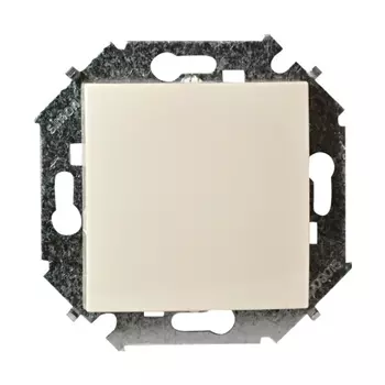 1591201-031 Выключатель одноклавишный проходной, 16А 250В, винтовой зажим, слоновая кость Simon 15