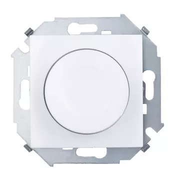 1591311-030 Регулятор напряжения поворотно-нажимной, 500Вт, 230В, винтовой зажим, белый Simon 15