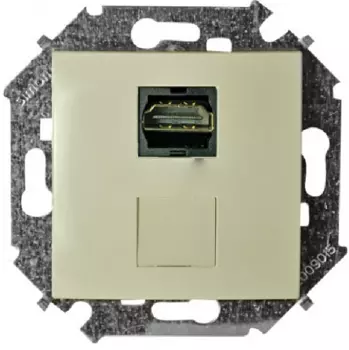 1591407-031 Розетка HDMI, слоновая кость Simon 15
