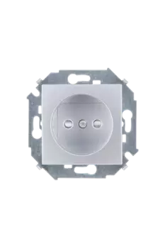1591431-033 Розетка без заземления, 16А 250В, винтовой зажим, алюминий Simon 15