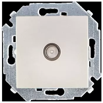 1591475-034 Розетка TV одиночная, винтовой зажим, шампань Simon 15