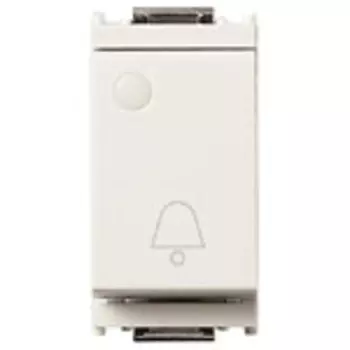 16080.C.F.B Кнопка 1pno 10a с симв "звонок" люминоф белая Vimar Idea