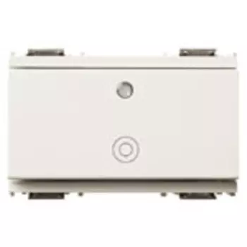 16090.G.B Кнопка 1p no 10a с подсветкой 3m белая Vimar Idea