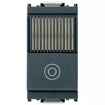 16126.B Кнопка 1p no 10a + белый диффузор серая Vimar Idea