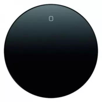 16222045 Клавиша с надписью "0", черная, с блеском R.1/R.3 Berker