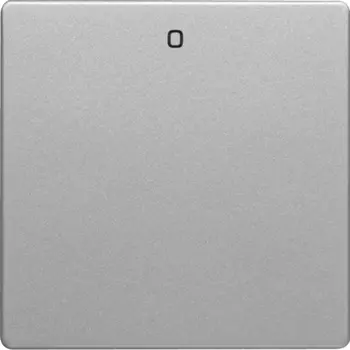 16226084 Клавиша с надписью «0», Q.1/Q.3, цвет: алюминиевый, с эффектом бархата Berker