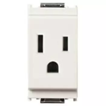 16245.B Розетка 2p+t 15a usa/saso белая Vimar Idea