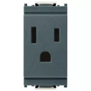 16245 Розетка 2p+t 15a usa/saso серая Vimar Idea