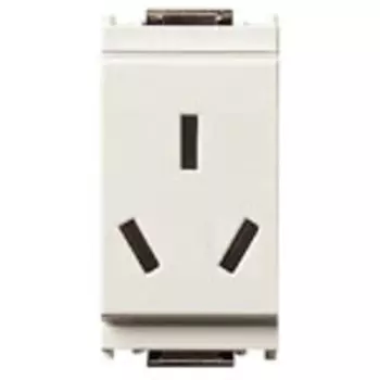 16250.B Розетка 2p+t 10a аргентина белая Vimar Idea