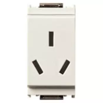 16251.B Розетка 2p+t 10a китай белая Vimar Idea