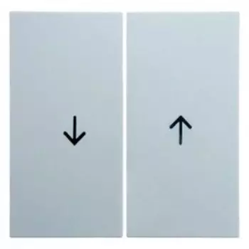 16258989 Клавиши с оттиском Стрелка цвет: полярная белизна, с блеском S.1/B.3/B.7 Glas Berker