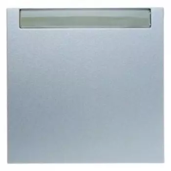 16261404 Клавиша с полем для надписей цвет: алюминий, матовый B.1/B.7 Glas Berker