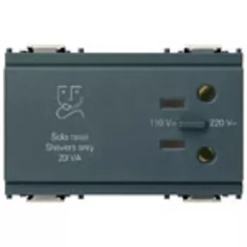 16290 Розетка для электробритвы серая Vimar Idea