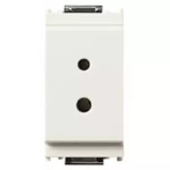 16301.B Розетка 2p 6a 24v поляризованная белая Vimar Idea