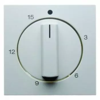 16321909 Центральная панель с регулировкой для механических таймеров цвет: полярная белизна, матовый S.1/B.1/B.3/B.7 Glas Berker