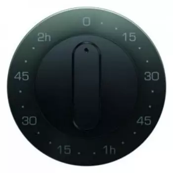 16332045 Центральная панель с регулировкой для механических таймеров, черная, с блеском, макс. 120 минут R.1/R.3 Berker