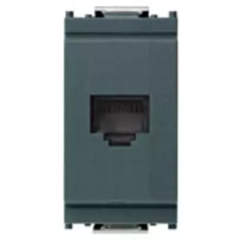 16336 Розетка для штеккера rj12 серая Vimar Idea