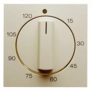 16338982 Центральная панель с регулировкой для механических таймеров цвет: белый, с блеском S.1 Berker