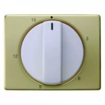 16340102 Центральная панель с регулировкой для механических таймеров цвет: золотой/полярная белизна Arsys Berker