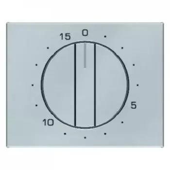 16347104 Центральная панель с регулировкой для механических таймеров цвет: нержавеющая сталь K.5 Berker