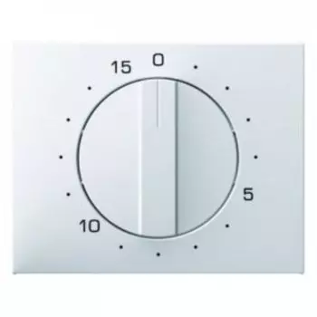 16347109 Центральная панель с регулировкой для механических таймеров цвет: полярная белизна, с блеском K.1 Berker