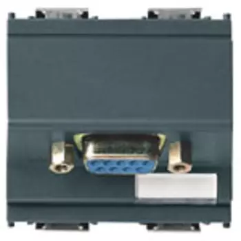 16361 Розетка штеккер 9p subd 2m серая Vimar Idea