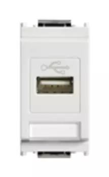 16368.B Розетка usb, белая Vimar Idea