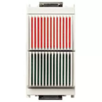 16432.RV.B Табло двойное красная - зеленая белый Vimar Idea