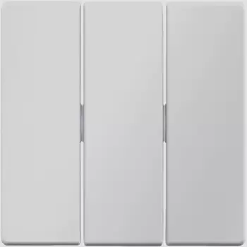 16656084 Клавиши для трехклавишного выключателя, Q.1/Q.3, цвет: алюминиевый, с эффектом бархата Berker