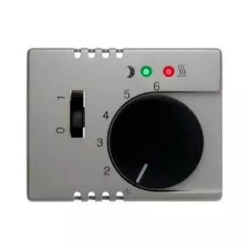 16729004 Центральная панель с регулирующей кнопкой, клавишей и линзами цвет: стальной, лак Arsys Berker