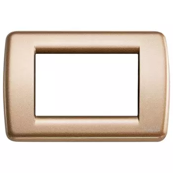 16753.22 Рамка Idea Rondo Бронза 3-модульная Vimar