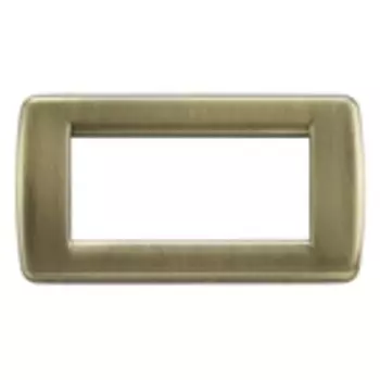 16754.37 Рамка Idea Rondo Античная латунь 4 модуля Vimar