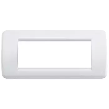 16765.01 Рамка Idea Rondo Бриллиантовый белый 5 модулей Vimar