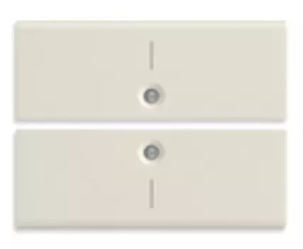 16842.1.B 2 половинки двухмодульной клавиши с символом "i", белые Vimar Idea