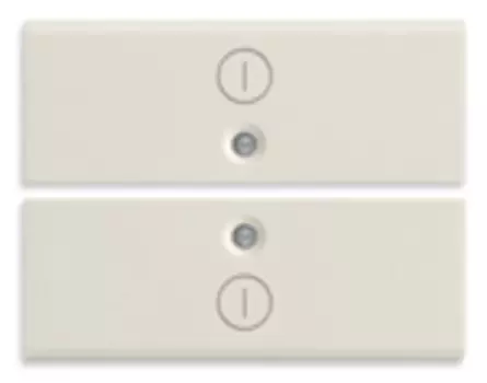 16842.2.B 2 половинки двухмодульной клавиши с символом "io", белые Vimar Idea