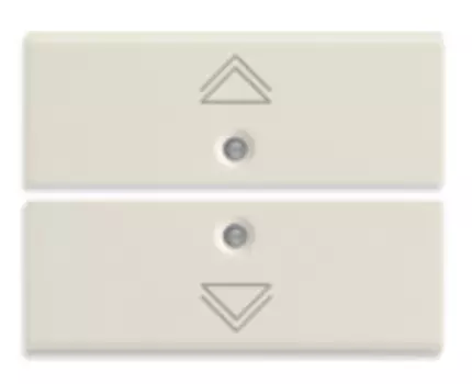 16842.4.B 2 половинки двухмодульной клавиши с символом "регулятор", белые Vimar Idea