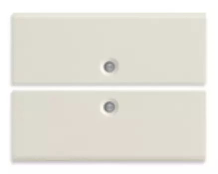 16842.B 2 половинки двухмодульной клавиши без символов, белые Vimar Idea