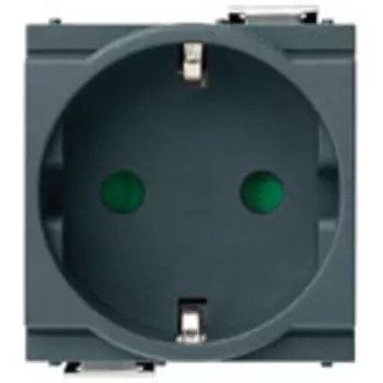 17038 Розетка 2p+t 16a немецкий стандарт серая Vimar Idea