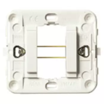 17080.B Суппорт 1 модуль c защелками белый Vimar Idea