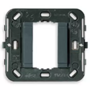 17086 Суппорт 1 модуль для коробки квадратной серый Vimar Idea