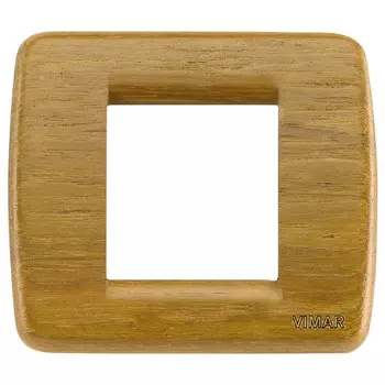 17093.57 Рамка Idea Rondo Тиковое дерево 2 модуля Vimar