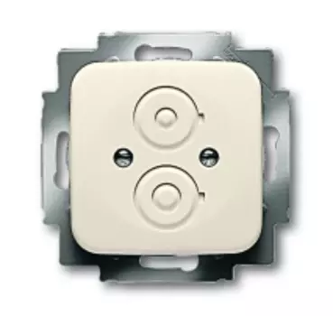 1710-0-0698 (2529-212), Рамка центральная с суппортом Busch-Duro 2000 SI, цвет слоновая кость, ABB